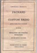 1950 Custom Radio Owners Manual and Diagram Image
